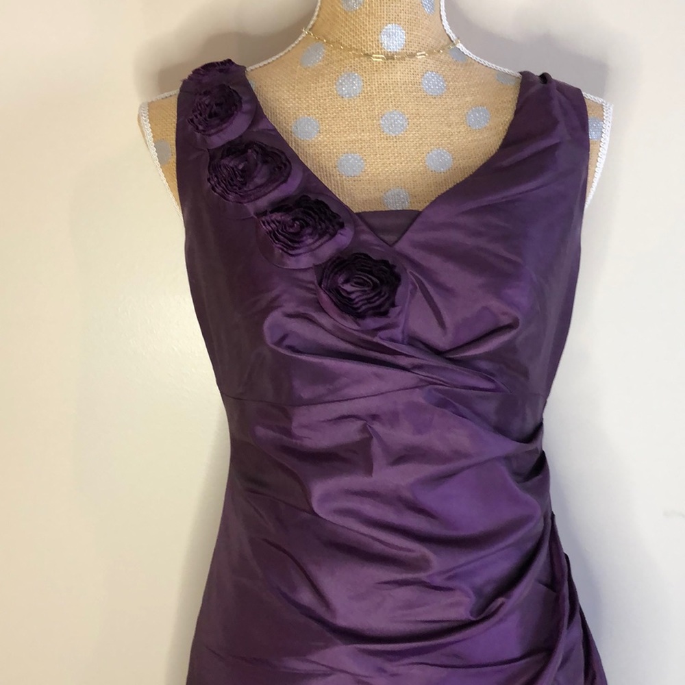 Davids bridal dark purple dress.